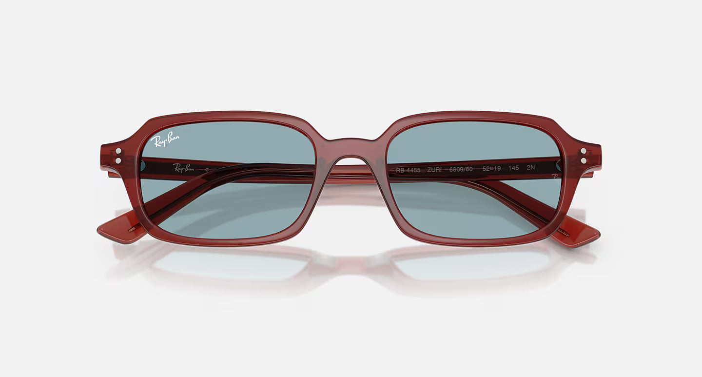 Ray-Ban Zuri Bio-Based Sunglasses - Polished Rusty Brown/Blue