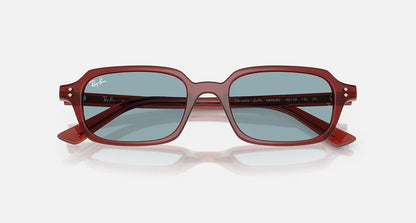 Ray-Ban Zuri Bio-Based Sunglasses - Polished Rusty Brown/Blue
