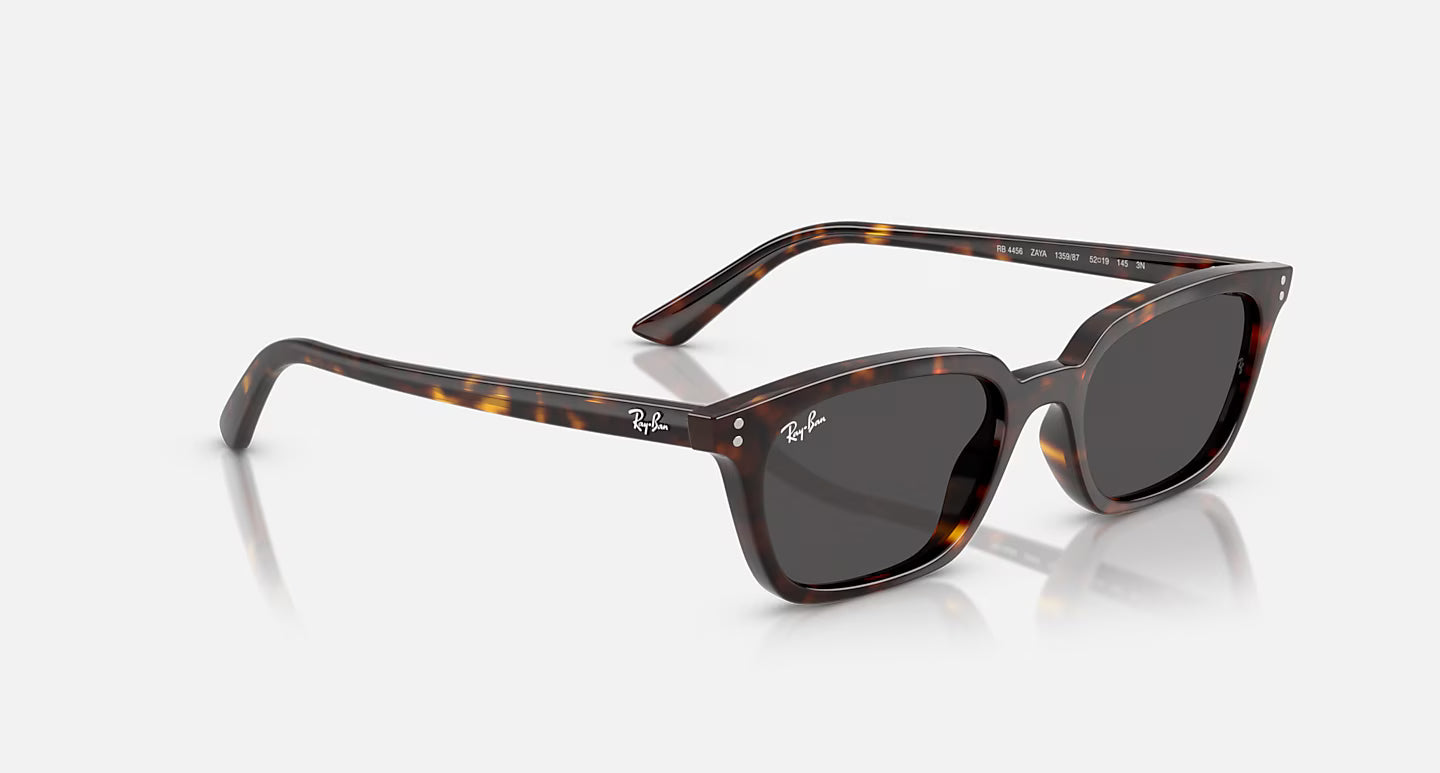 Ray-Ban Zaya Bio-Based Sunglasses - Polished Havana/Dark Grey