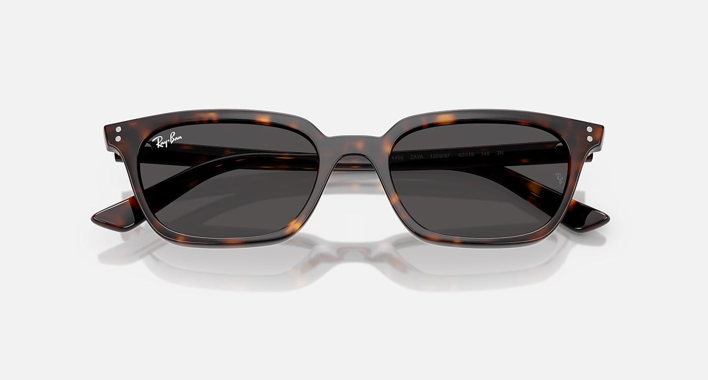 Ray-Ban Zaya Bio-Based Sunglasses - Polished Havana/Dark Grey