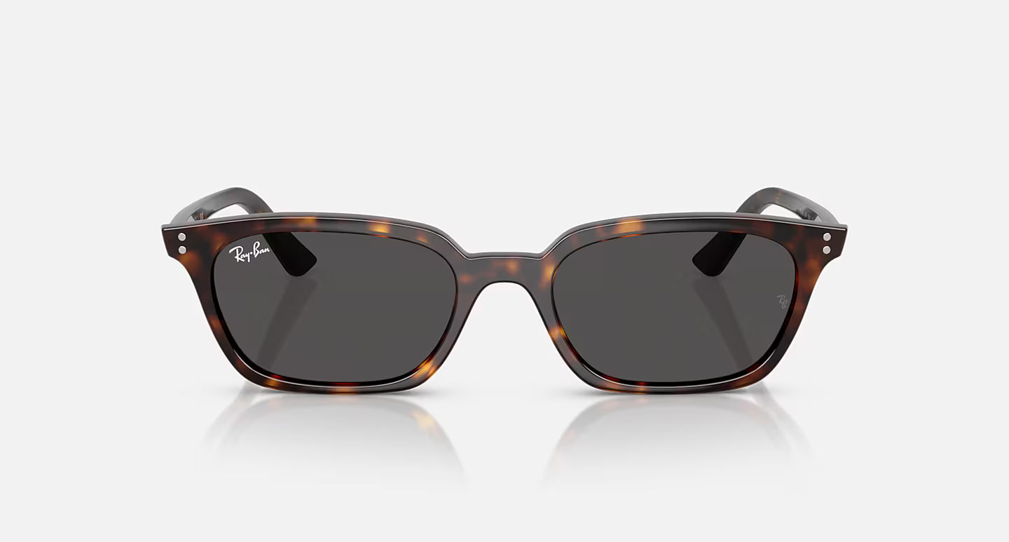 Ray-Ban Zaya Bio-Based Sunglasses - Polished Havana/Dark Grey