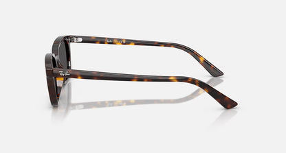Ray-Ban Zaya Bio-Based Sunglasses - Polished Havana/Dark Grey
