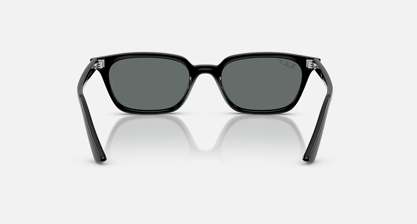 Ray-Ban Zaya Bio-Based Sunglasses - Polished Black/Dark Grey Polarised