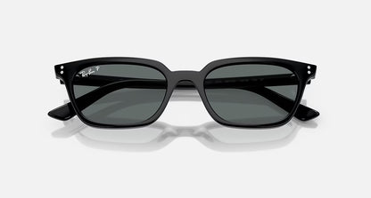 Ray-Ban Zaya Bio-Based Sunglasses - Polished Black/Dark Grey Polarised
