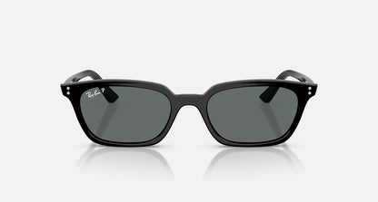 Ray-Ban Zaya Bio-Based Sunglasses - Polished Black/Dark Grey Polarised