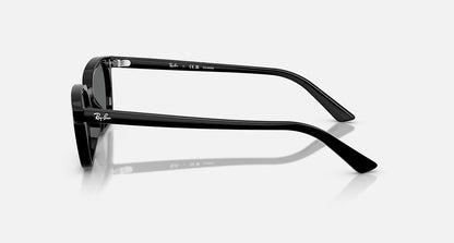 Ray-Ban Zaya Bio-Based Sunglasses - Polished Black/Dark Grey Polarised
