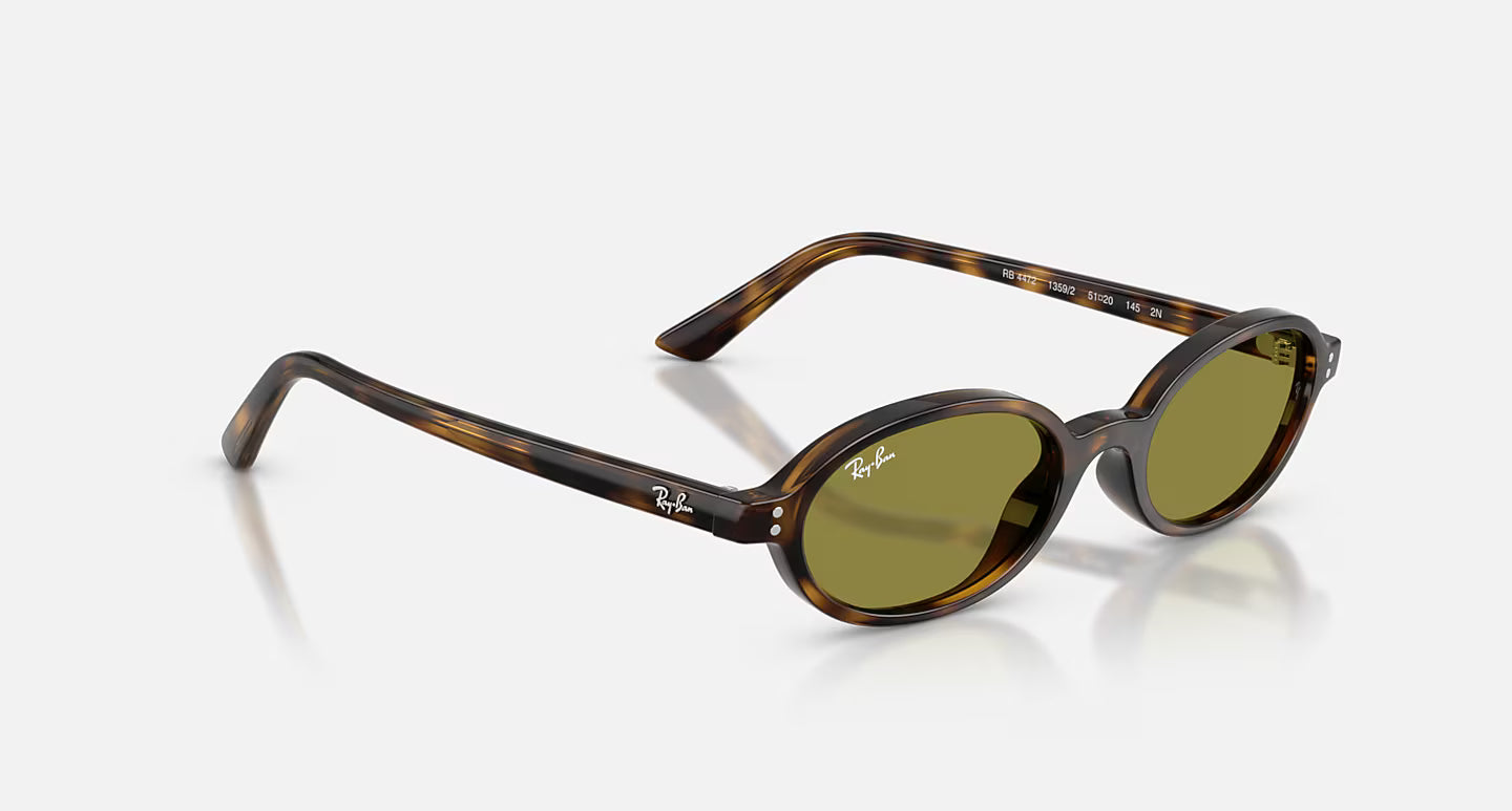 Ray-Ban Khal Bio-Based Sunglasses - Polished Havana/Green