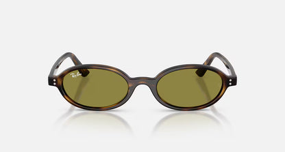 Ray-Ban Khal Bio-Based Sunglasses - Polished Havana/Green