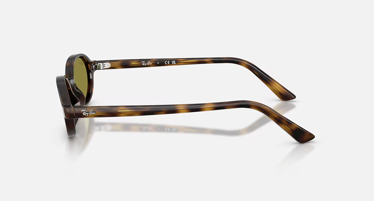 Ray-Ban Khal Bio-Based Sunglasses - Polished Havana/Green