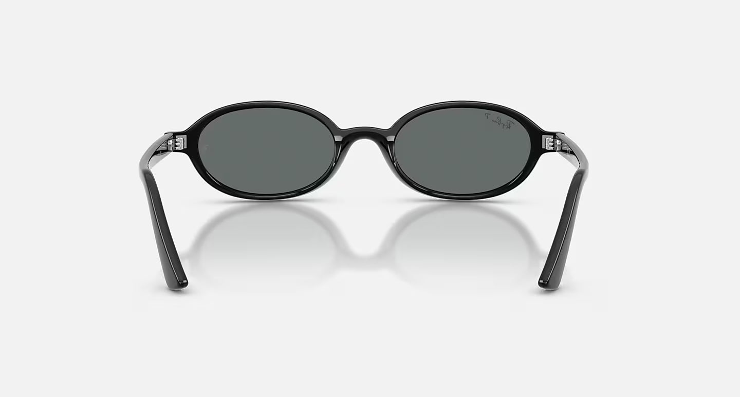 Ray-Ban Khal Bio-Based Sunglasses - Polished Black/Dark Grey Polarised