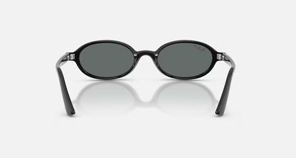 Ray-Ban Khal Bio-Based Sunglasses - Polished Black/Dark Grey Polarised