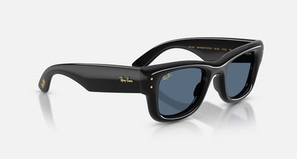 Ray-Ban Wayfarer Puffer - Polished Black/Dark Blue