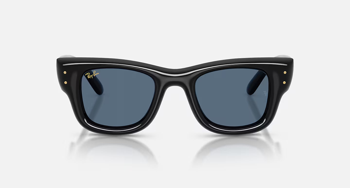 Ray-Ban Wayfarer Puffer - Polished Black/Dark Blue