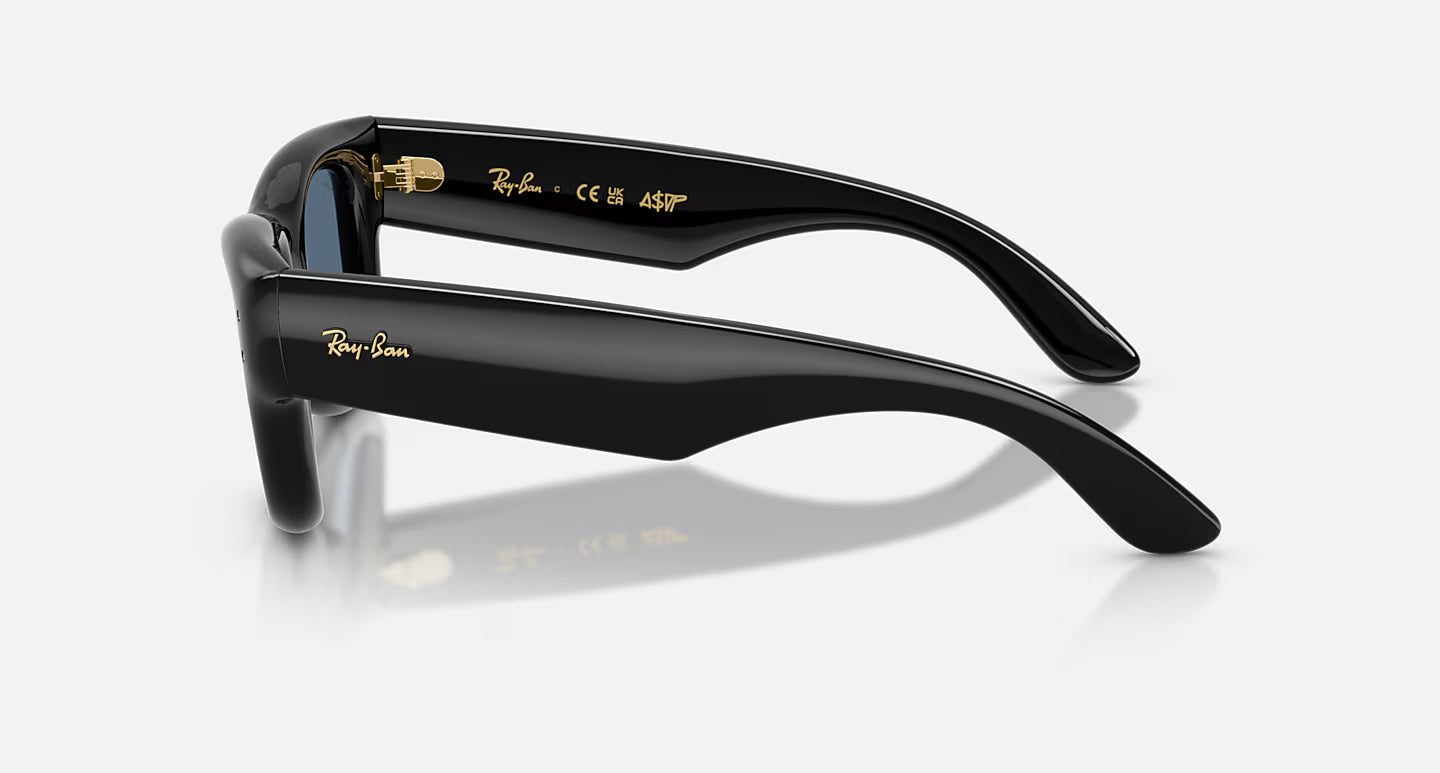 Ray-Ban Wayfarer Puffer - Polished Black/Dark Blue