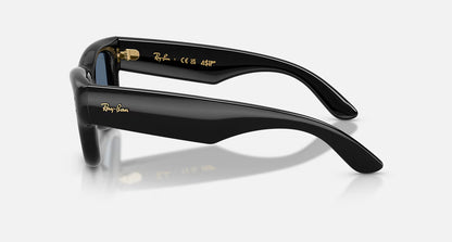 Ray-Ban Wayfarer Puffer - Polished Black/Dark Blue