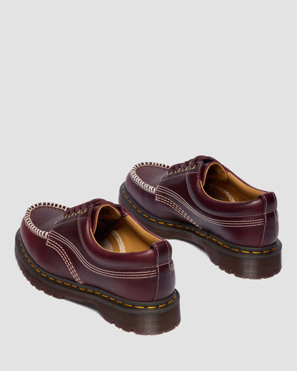 Dr Martens Cherry Red Orleans Lowell Moc Toe Shoes