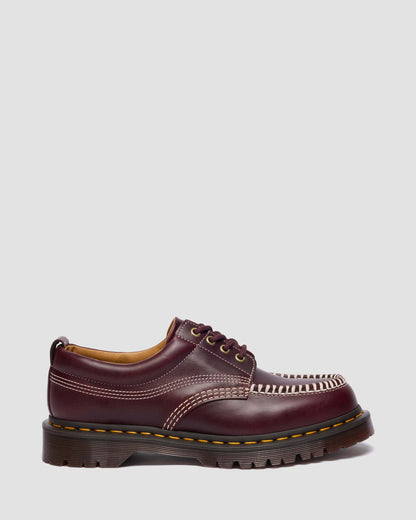 Dr Martens Cherry Red Orleans Lowell Moc Toe Shoes