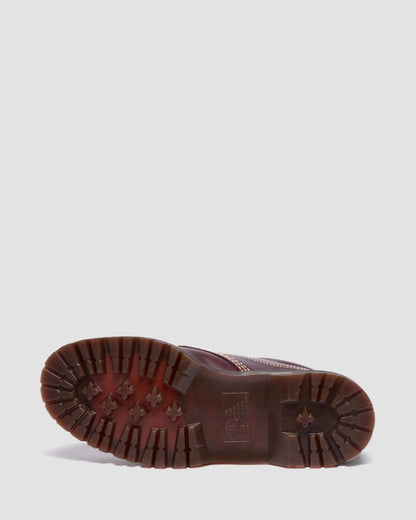 Dr Martens Cherry Red Orleans Lowell Moc Toe Shoes