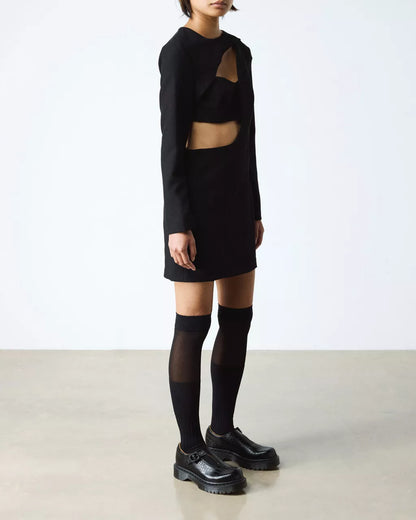 Dr. Martens Rejena Mary Jane Croc Embossed Leather Shoes - Black