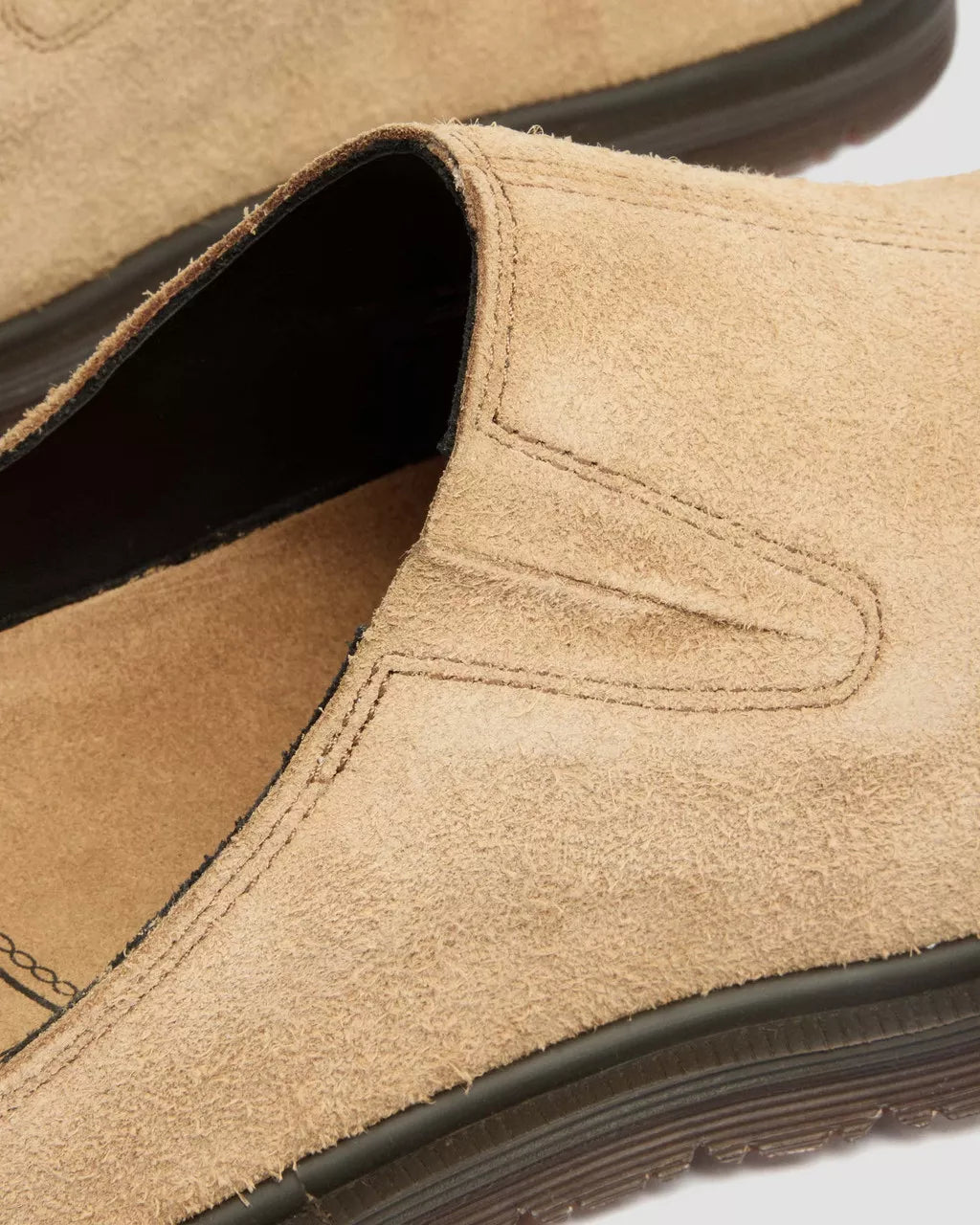 San Hairy Suede Mules - Savannah Tan