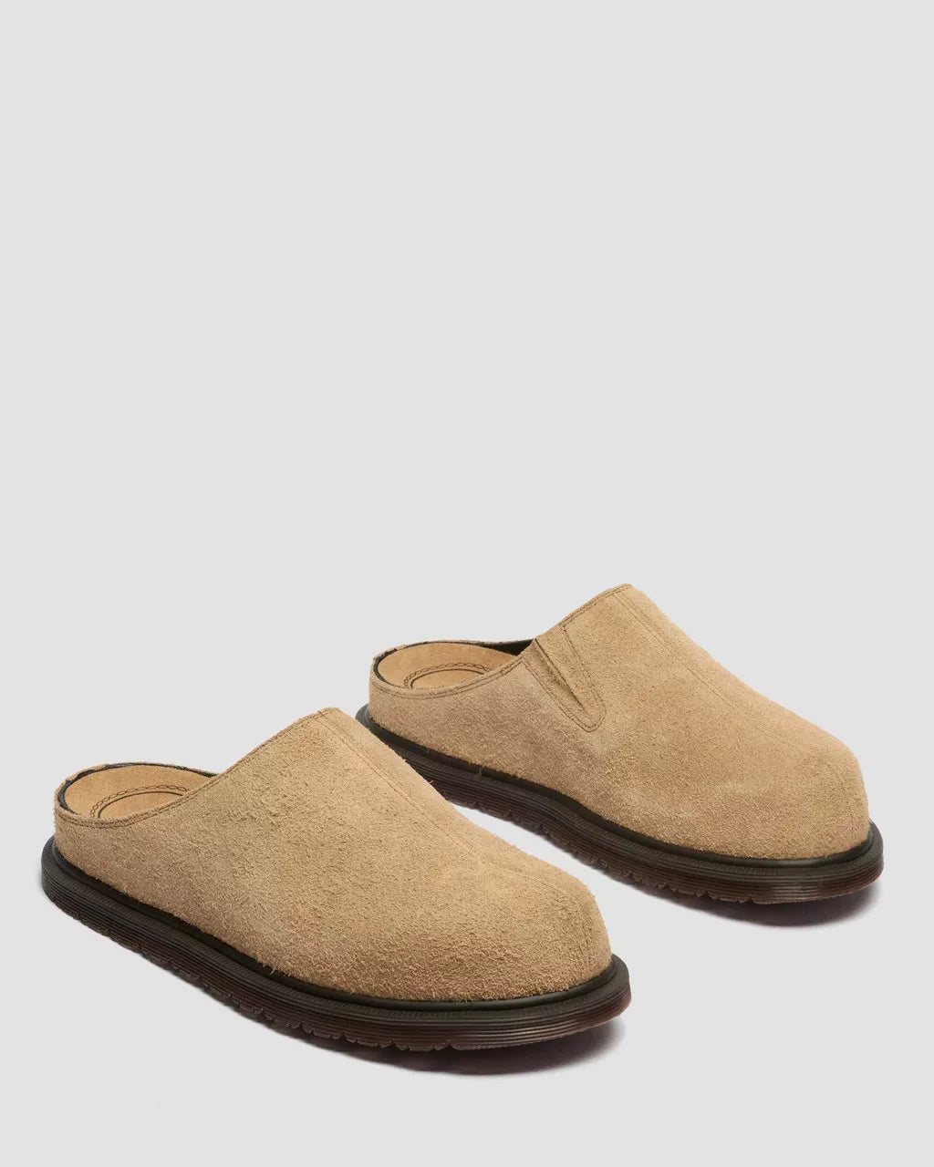 San Hairy Suede Mules - Savannah Tan