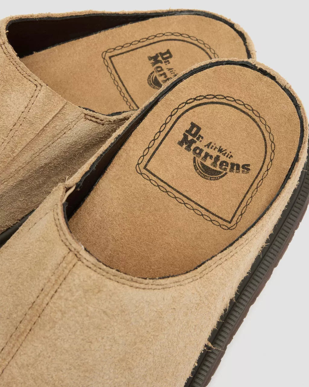 San Hairy Suede Mules - Savannah Tan