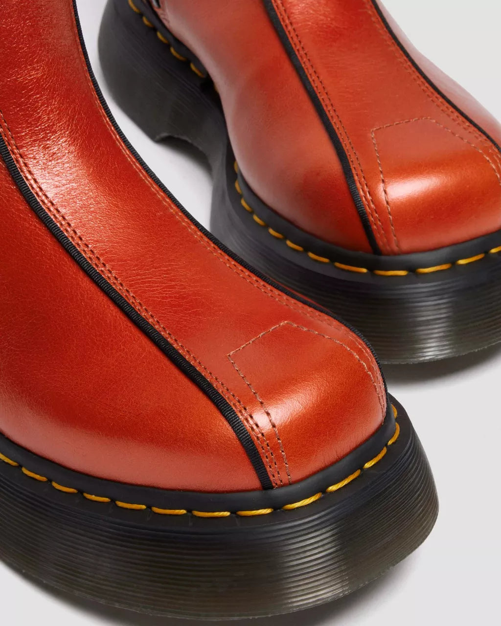 Dr. Martens Buzz Hi Eclipse Leather Boots - Flame Orange