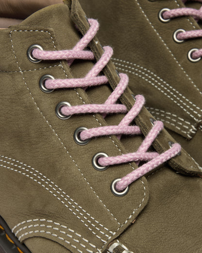 Dr. Martens Lowell Chukka Nubuck Moc Toe Ankle Boots in Olive Green