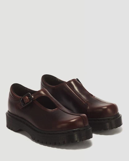 Dr. Martens Rejena Mary Jane Leather Shoes - Spiced Brown