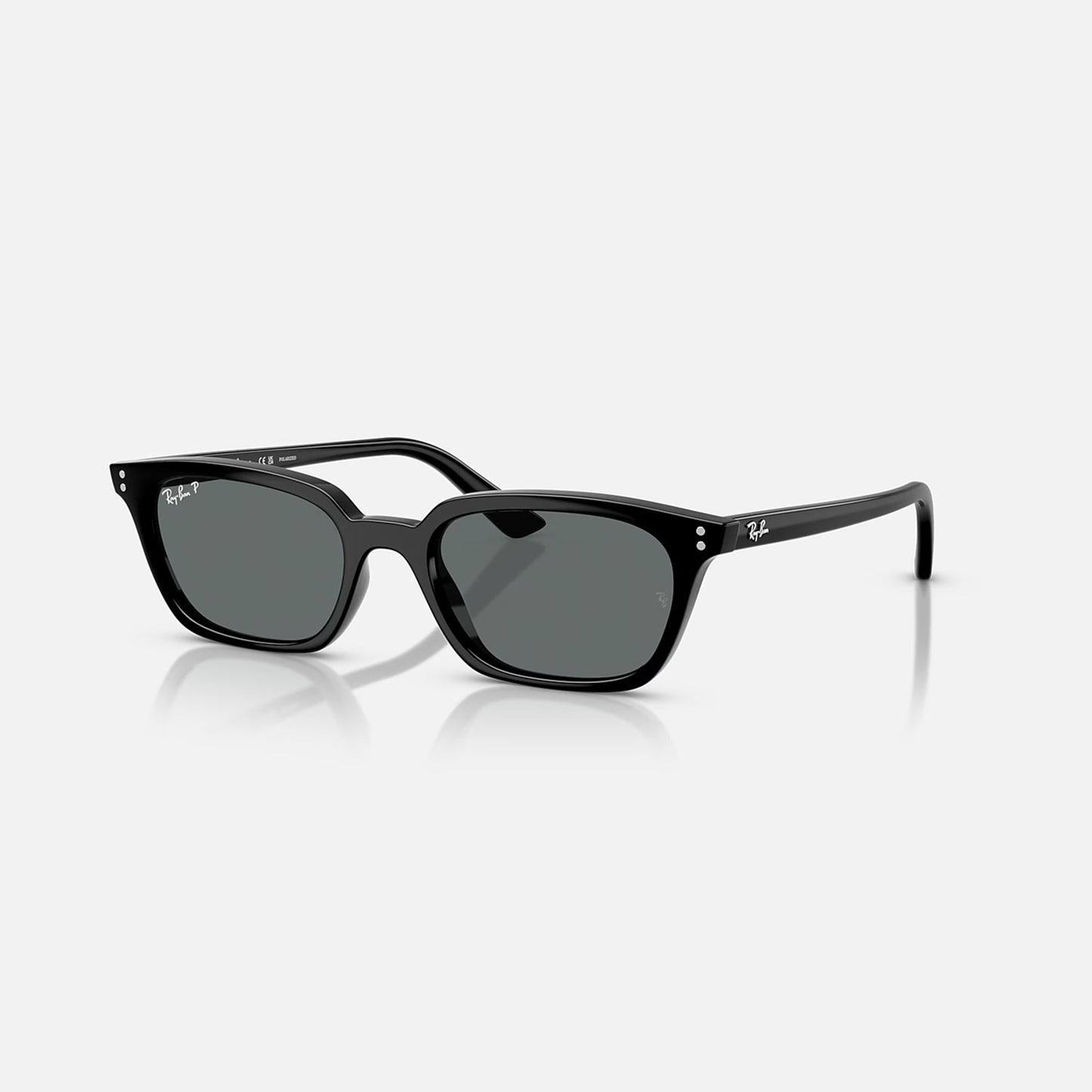 Ray-Ban Zaya Bio-Based Sunglasses - Polished Black/Dark Grey Polarised
