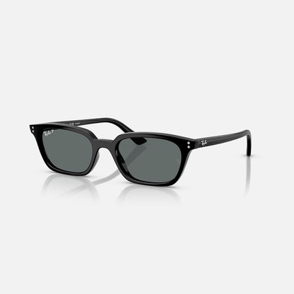 Ray-Ban Zaya Bio-Based Sunglasses - Polished Black/Dark Grey Polarised