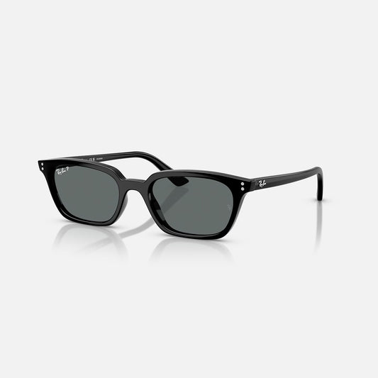 Ray-Ban Zaya Bio-Based Sunglasses - Polished Black/Dark Grey Polarised