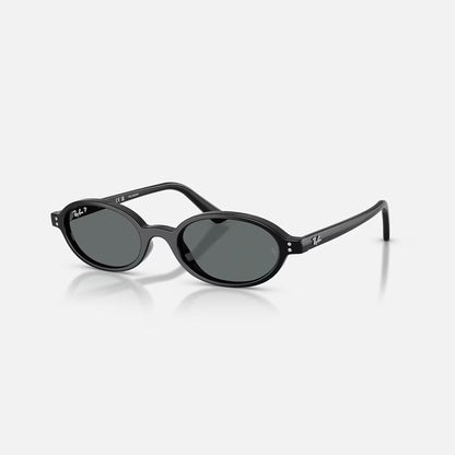 Ray-Ban Khal Bio-Based Sunglasses - Polished Black/Dark Grey Polarised
