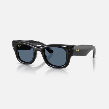 Ray-Ban Wayfarer Puffer - Polished Black/Dark Blue