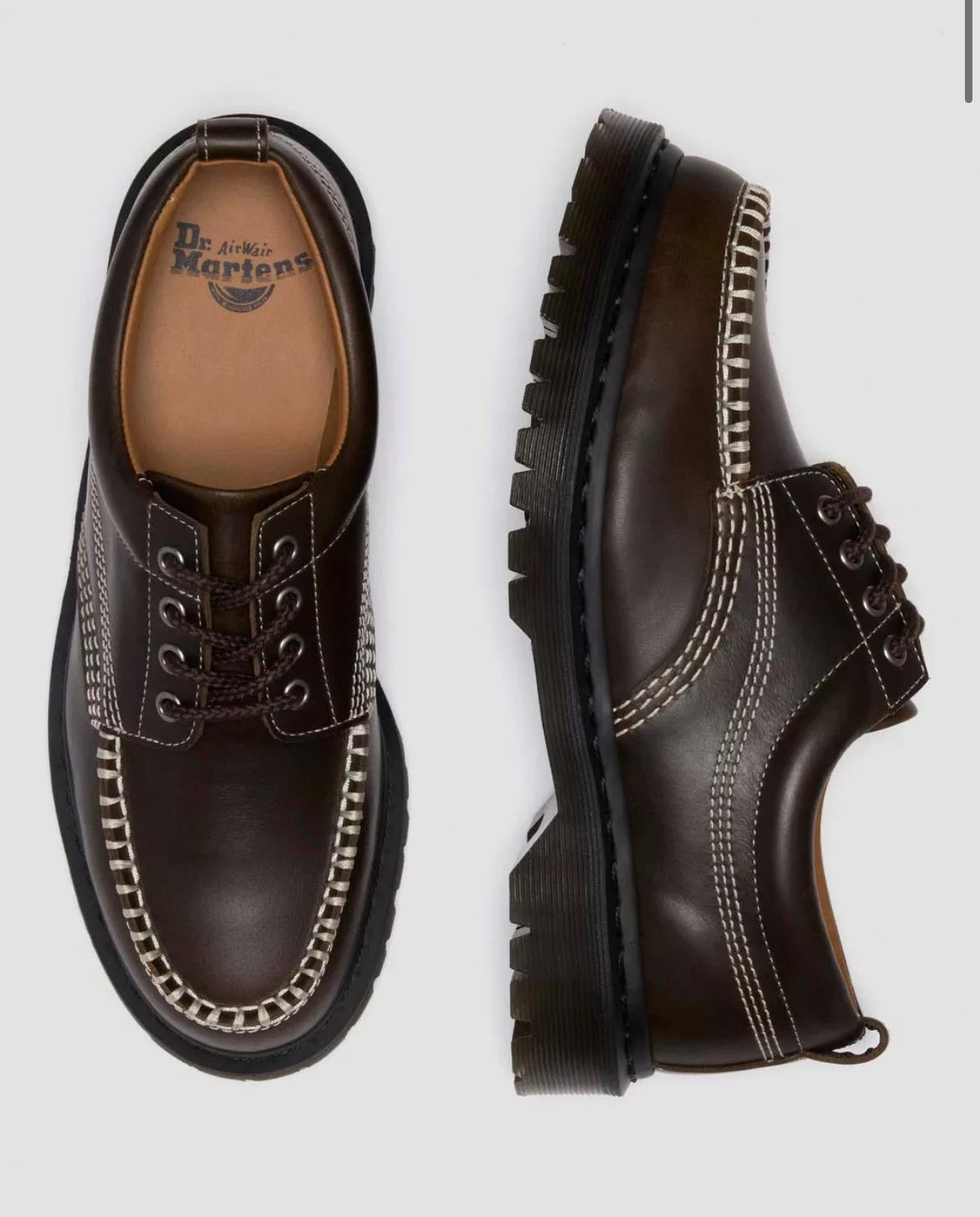 Dr. Martens Lowell Olive Orleans Moc Toe Shoe