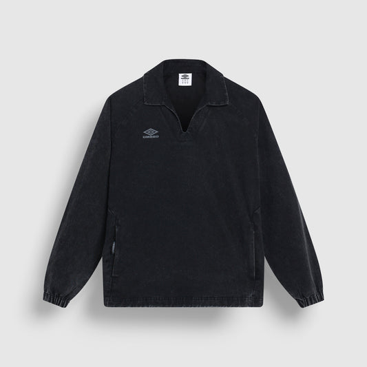 Umbro Washed Drill Top - Black/ Volcanic Ash