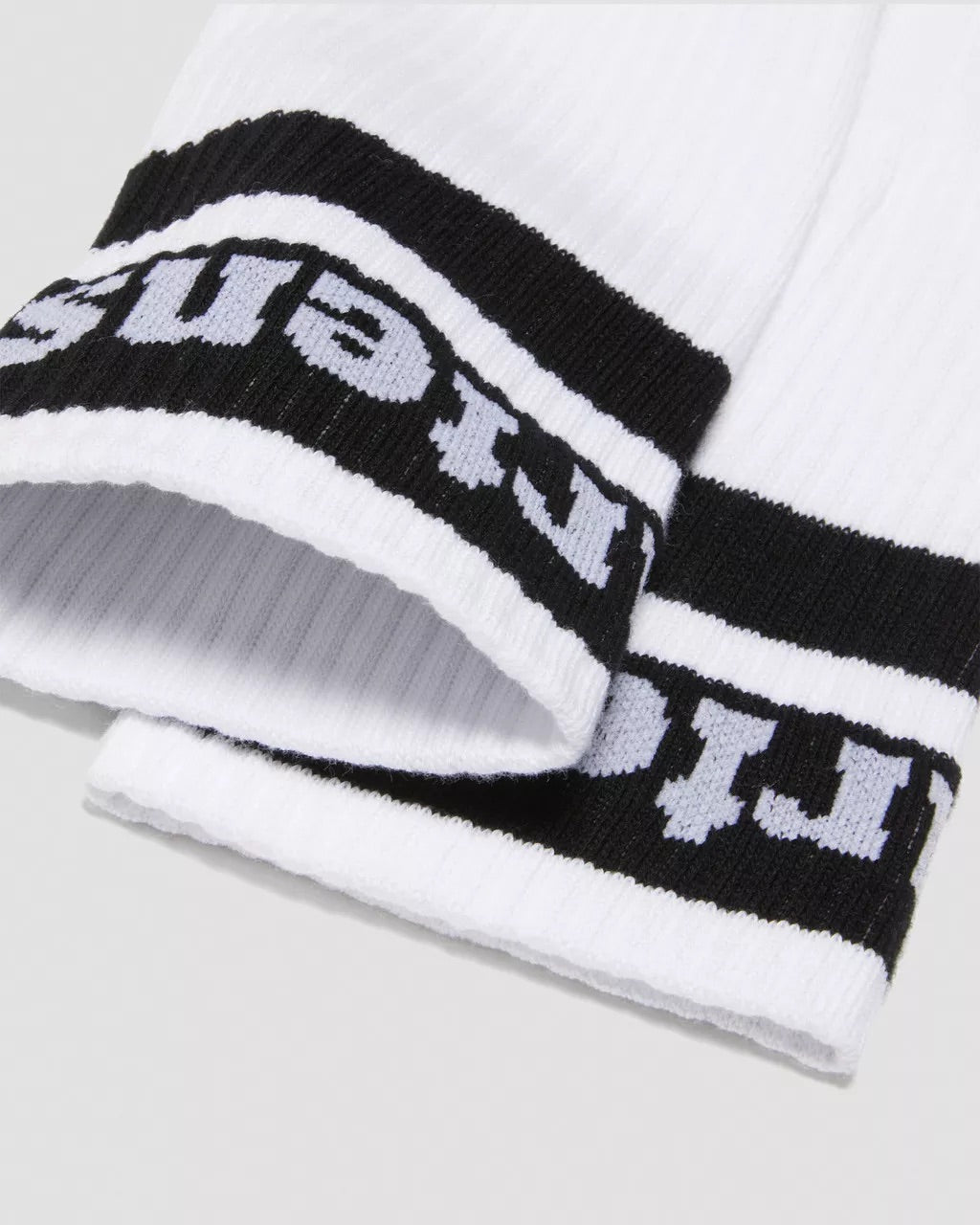 Dr. Martens Athletic Logo Organic Cotton Blend Socks White & Black