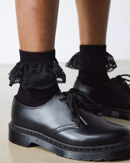 Frill Organic Cotton Socks Black
