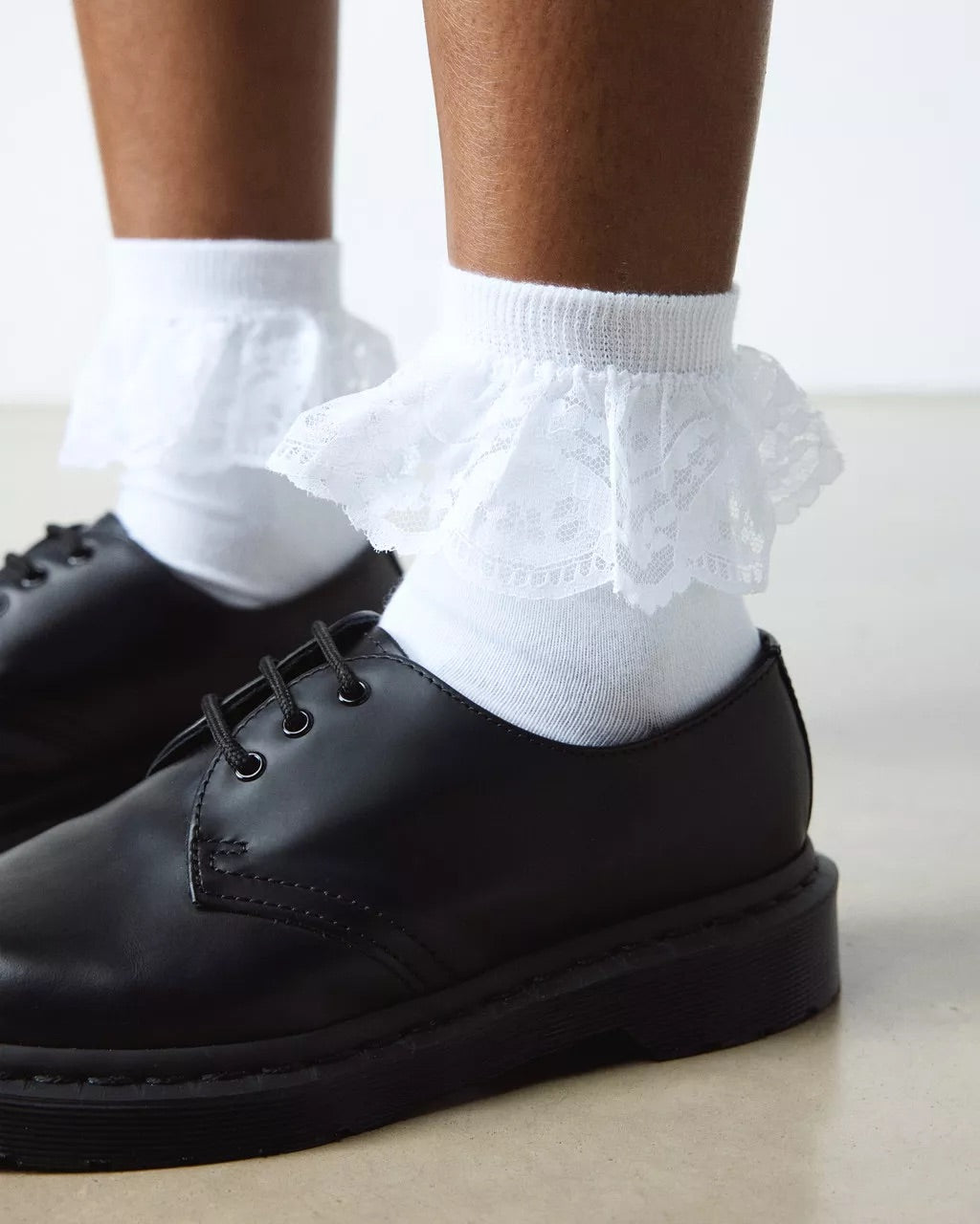 Frill Organic Cotton Socks White