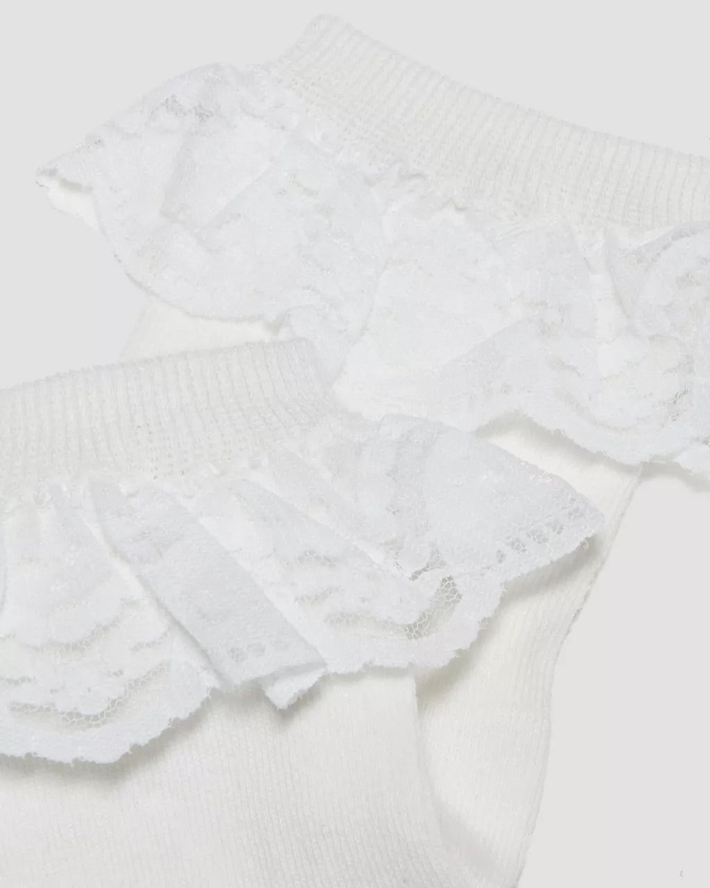Frill Organic Cotton Socks White