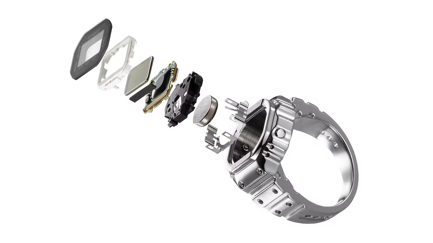 CASIO RING WATCH CRW-001-1ER