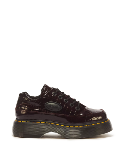 Dr.  Martens Buzz 5 Eye Croc Embossed Leather Shoes