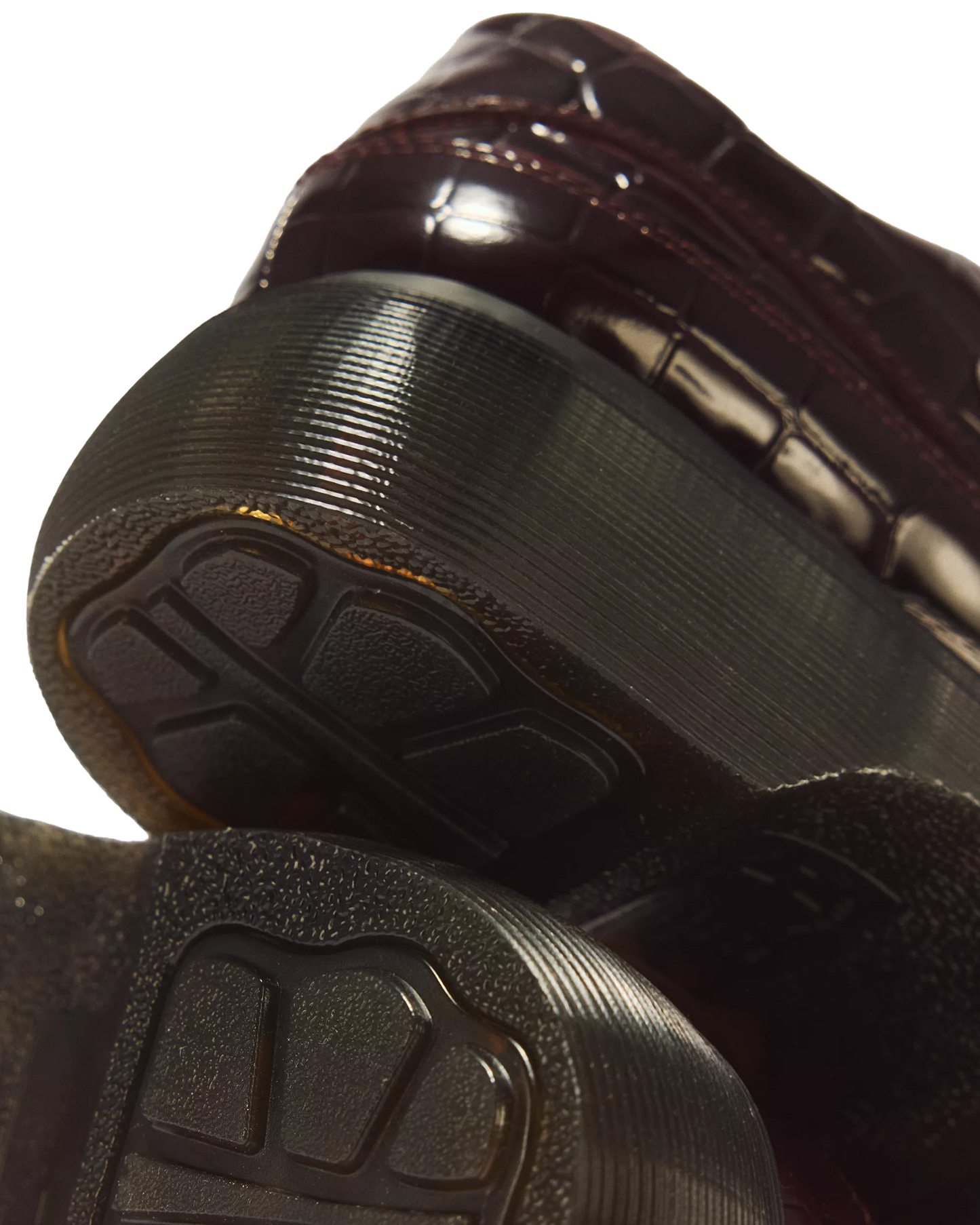 Dr.  Martens Buzz 5 Eye Croc Embossed Leather Shoes