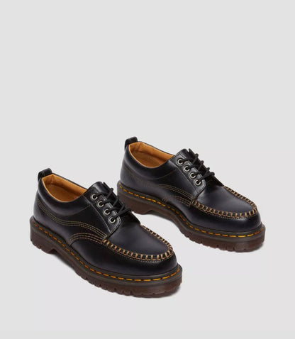 Dr. Martens Lowell Black Analine Moc Toe Shoe