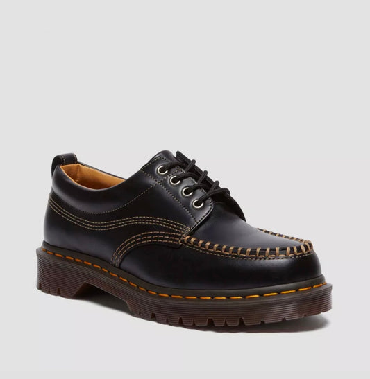 Dr. Martens Lowell Black Analine Moc Toe Shoe