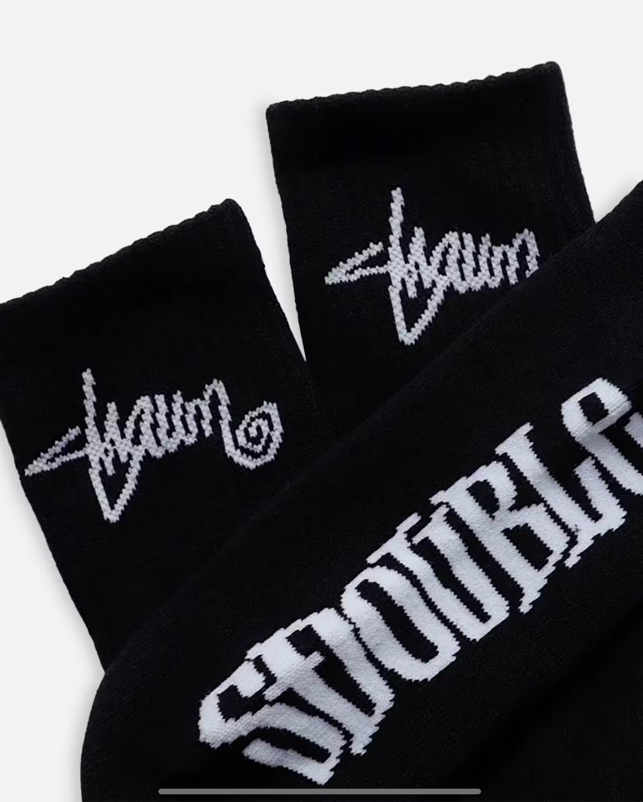S Double Black Socks 3 Pack