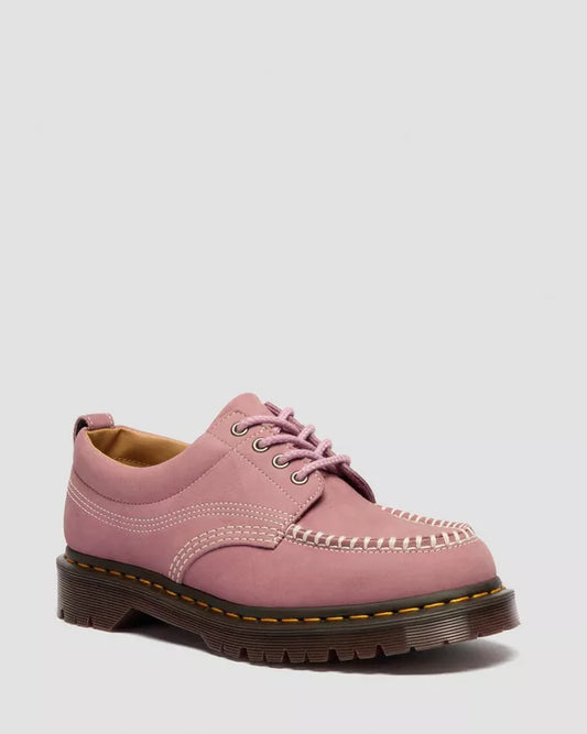 Dr. Martens Lowell Nubuck Moc Toe Shoe in Dusty Rose