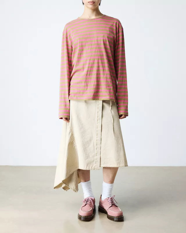 Dr. Martens Lowell Nubuck Moc Toe Shoe in Dusty Rose