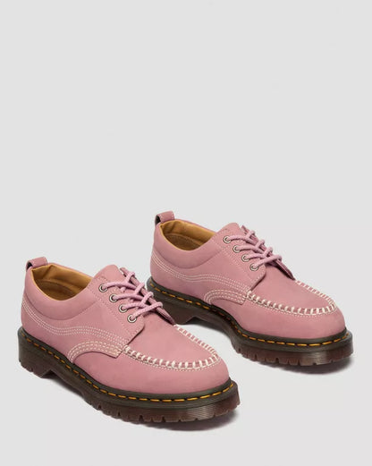 Dr. Martens Lowell Nubuck Moc Toe Shoe in Dusty Rose