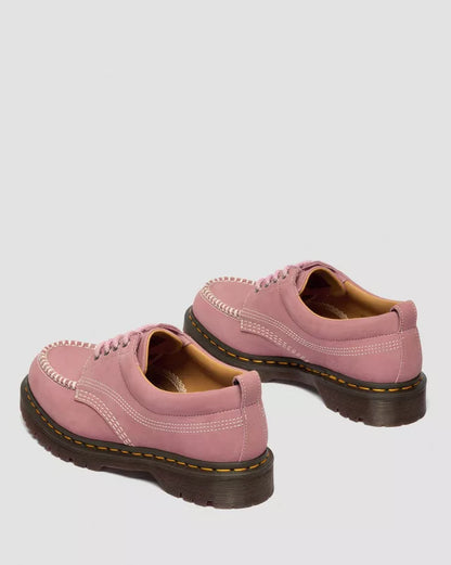Dr. Martens Lowell Nubuck Moc Toe Shoe in Dusty Rose